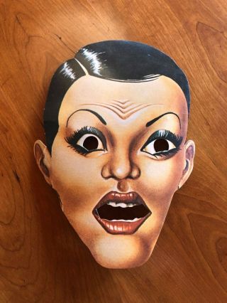 The Rocky Horror Show - Rare 1974 Souvenir Mask Roxy Theatre Tim Curry