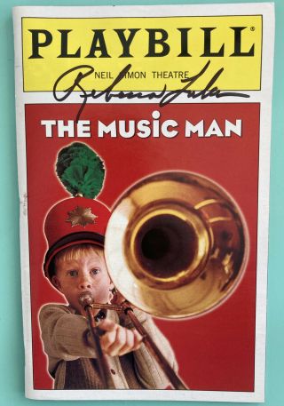 Rebecca Luker Signed Color Playbill From The Music Man Broadway Revival 2000