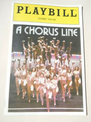 April 1987 - The Shubert Theatre Playbill - A Chorus Line - Bruce Anthony Davis