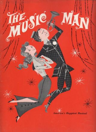 Robert Preston " The Music Man " Souvenir Program 1958 Broadway Arlyne Frank