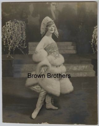 1920 Ziegfeld Follies Marilyn Miller " Sally " Oversized Mounted Photo By White Bb