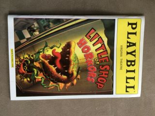 Little Shop Of Horrors Color Cover Playbill Hunter Foster,  Kerry Butler