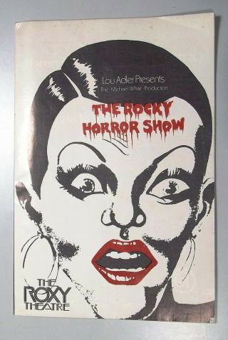 Rocky Horror Show Playbill The Roxy Theater Lou Adler Presents 1974/75