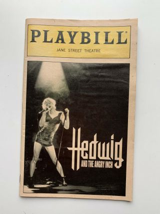Hedwig And The Angry Inch Jane St Playbill John Cameron Mitchell August 1998