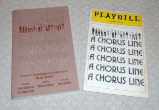 A Chorus Line 1975 Cast Playbill,  Book Of The Musical