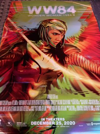 Wonder Woman 1984 Theatrical Poster 27x40 D/s Near Release Poster
