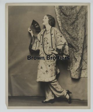 1920s Hollywood Agnes Ayres Oversized Dbw Photo Blind Stamp Edward Thayer Monroe
