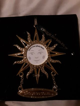 Cirque Du Soleil Gold Sun Ornament - Picture Frame
