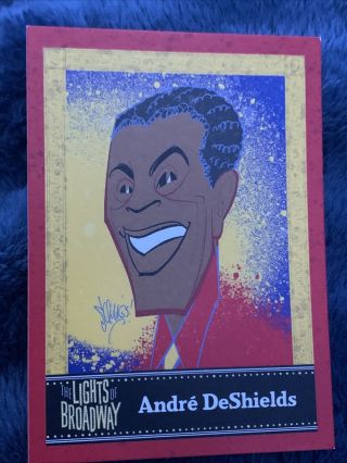 Andre Deshields Lights Of Broadway Card Rare Out Of Print