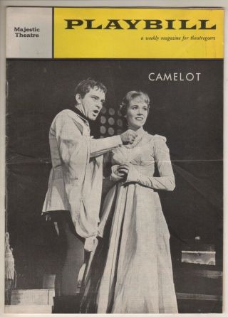 Julie Andrews & Richard Burton " Camelot " Playbill 1961 Robert Goulet