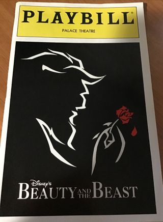 Beauty And The Beast Playbill Broadway Tom Bosley,  Susan Egan 1994 Obc Previews