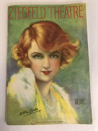 1929 Ziegfeld Theatre Broadway Nyc Program Billie Burke Fred Astaire Ed Wynn