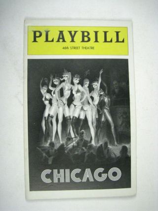 Chicago Playbill 1977 46th Street Theatre Jerry Orbach Ann Reinking Nemetz