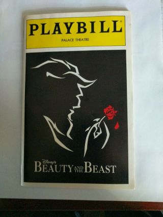 Beauty And The Beast Playbill Broadway Tom Bosley,  Susan Egan 1994 Obc
