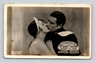 Dorita Ceprano Kissing Enrique Areu Farmacia Early Theater Or Film Promo Photo