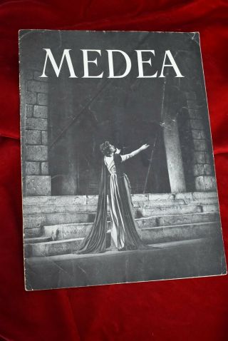 Dame Judith Anderson In Medea Greek Tragedy Broadway Souvenir Program Book