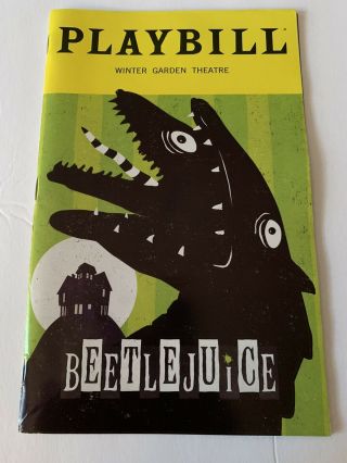Beetlejuice Broadway Special Sandworm Playbill Cover Alex Brightman