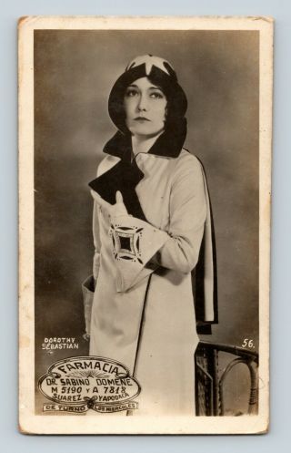 Dorothy Sebastian American Actress In Farmacia Early Theater Or Film Promo Photo