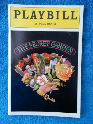 The Secret Garden - St.  James Theatre Playbill - October 1991 - Daisy Eagan