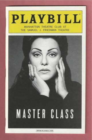 Tyne Daly As Maria Callas In Master Class On B 