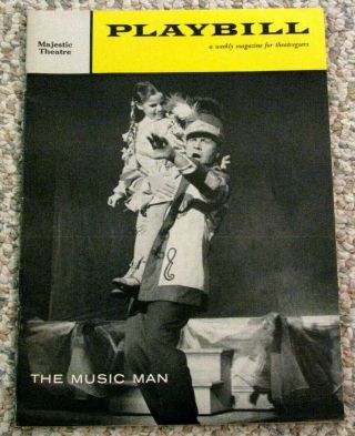 Playbill Broadway " The Music Man " Robert Preston