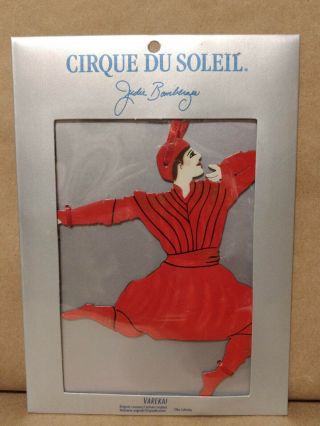 Judie Bomberger Cirque Du Soleil Ornament Red Leaper Varekai Hand Painted 5 "