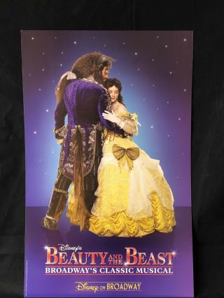 Disney Beauty And The Beast Broadway Poster,  Roll Up Two - Sided Poster