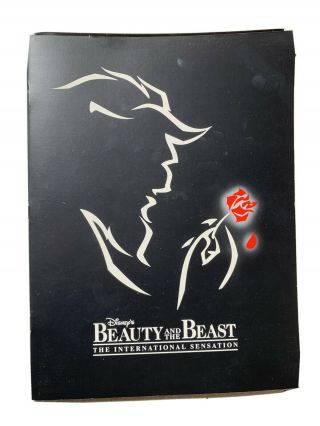 Beauty And The Beast Souvenir Program Disney Broadway Musical 2000,  Insert