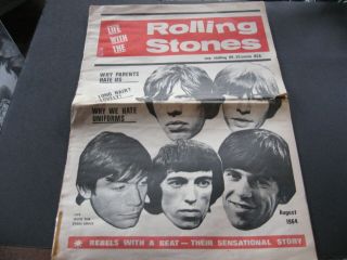 1964 Rolling Stones Publications From The Uk - Life With The Stones/mick Pixtar