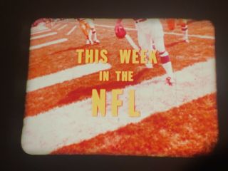 16mm Football Tv Show,  “this Week In The Nfl”,  1968,  With Commercials