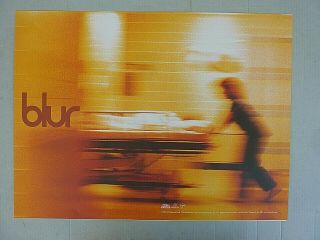 Rare Blur 1997 Vintage 2 Sided Music Store Promo Poster