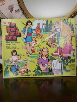 1973 The Brady Bunch Board Game Camping Paramount Pictures Whitman Vintage