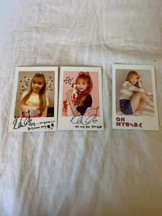 [on Hold.  Do Not Buy] Oh My Girl Jine Polaroid Set From Pink Ocean Era Rare