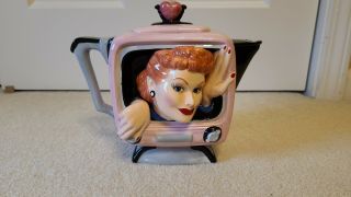 I Love Lucy Teapot Television Vandor 1996 Lucille Ball (kept In Case Since)