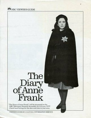 Melissa Gilbert The Diary Of Anne Frank Rare 1980 Nbc Tv Viewer 