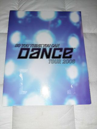 So You Think You Can Dance Tour Book 2006 Autographed By All Nigel Travis Wall