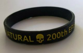 Rare Supernatural Cast & Crew Gift: Black 200 200th Episode Wristband Bracelet
