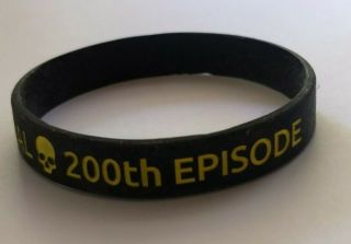 RARE Supernatural Cast & Crew Gift: Black 200 200th Episode Wristband Bracelet 3