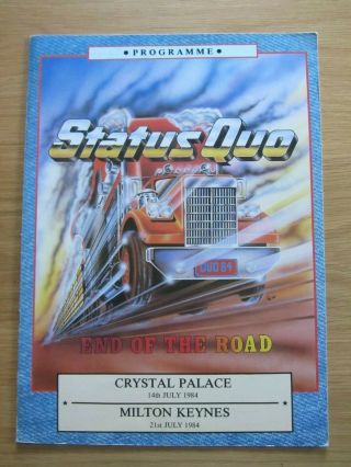 2 STATUS QUO PROGRAMMES - WORLD TOUR 1979 & END OF THE ROAD 1984 2