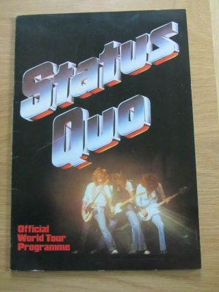 2 STATUS QUO PROGRAMMES - WORLD TOUR 1979 & END OF THE ROAD 1984 3