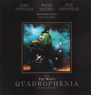 The Who 1996 Quadrophenia Tour Concert Program Book / Pete Townshend / Ex 2 Nmt
