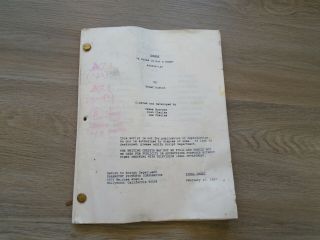 Vintage Cheers Tv Show Script A House Is Not A Home 1987