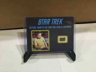 Star Trek Tos - Kirk Fabric Swatch - Tv Production Prop - Playmates Screen