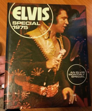 Elvis Presley " An Elvis Monthly Special " Annual Hardcover Book 1975 Rare