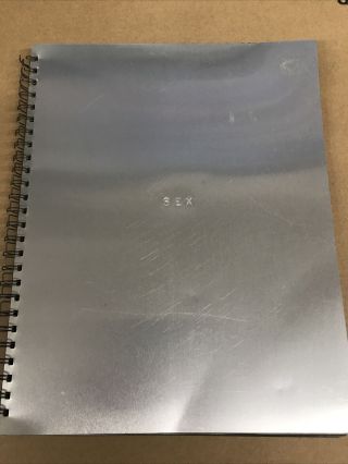 Vintage 1992 Madonna Sex Book Aluminum Spiral Bound