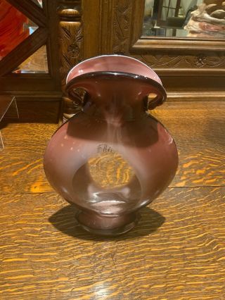 Margies Garden 10½” Maroon Window Vase
