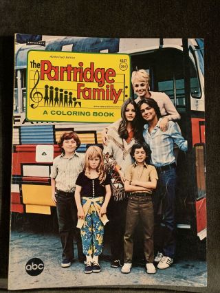 Vintage 1970s The Partridge Family Coloring Book Authorized Ed.  David Cassidy