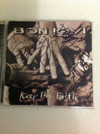 Bon Jovi Keep The Faith Rare Signed