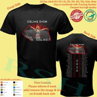 Celine Dion Courage 2020 Tour Concert Album T - Shirt Adult S - 5xl Youth Infants