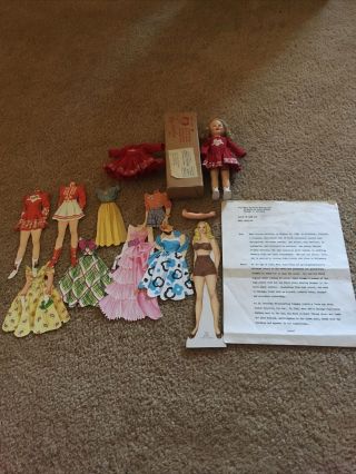 Vintage Mary Hartline: Rare Facts Of Life,  Cut - Out Doll/outfits,  Doll,  Xtra Dress